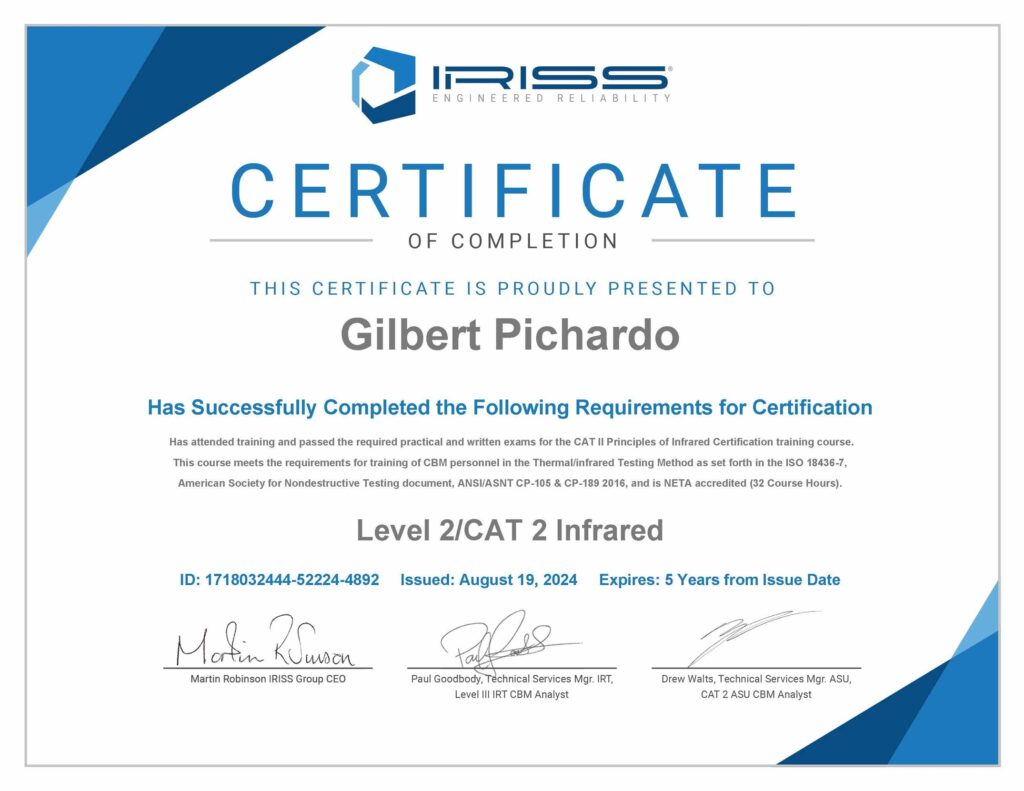 Infrared Thermography Level II